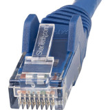 StarTech N6LPATCH7BL 7ft (2m) CAT6 Ethernet Cable, LSZH (Low Smoke Zero Halogen) 10 GbE Snagless 100W PoE UTP RJ45 Blue Network Patch Cord, ETL
