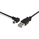 StarTech USB2HABM6LA 6 ft Mini USB Cable - A to Left Angle Mini B