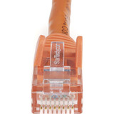 StarTech N6PATCH1OR 1ft CAT6 Ethernet Cable - Orange Snagless Gigabit - 100W PoE UTP 650MHz Category 6 Patch Cord UL Certified Wiring/TIA