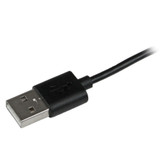 StarTech USBLT2MBR 2m (6ft) Angled Black Apple 8-pin Lightning Connector to USB Cable for iPhone / iPod / iPad