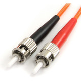 StarTech FIBSTST1 1m Fiber Optic Cable - Multimode Duplex 62.5/125 - LSZH - ST/ST - OM1 - ST to ST Fiber Patch Cable