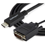 StarTech CDP2DVIMM2MB 6.6 ft / 2 m USB-C to DVI Cable - USB Type-C Video Adapter Cable - 1920 x 1200 - Black