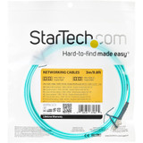 StarTech 450FBLCLC3 3m (10ft) LC/UPC to LC/UPC OM4 Multimode Fiber Optic Cable, 50/125&micro;m LOMMF/VCSEL Zipcord Fiber, 100G, LSZH Fiber Patch Cord