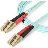 StarTech 450FBLCLC1 1m (3ft) LC/UPC to LC/UPC OM4 Multimode Fiber Optic Cable, 50/125&micro;m LOMMF/VCSEL Zipcord Fiber, 100G, LSZH Fiber Patch Cord