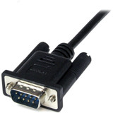 StarTech SCNM9FM1MBK 1m Black DB9 RS232 Serial Null Modem Cable F/M