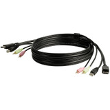 StarTech DP4N1USB6 6 ft 4-in-1 USB DisplayPort KVM Switch Cable