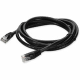 AddOn ADD-7FCAT6-BK-TAA 7ft RJ-45 (Male) to RJ-45 (Male) Straight Black Cat6 UTP Copper PVC TAA Compliant Patch Cable