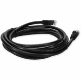 AddOn ADD-7FCAT6-BK-TAA 7ft RJ-45 (Male) to RJ-45 (Male) Straight Black Cat6 UTP Copper PVC TAA Compliant Patch Cable