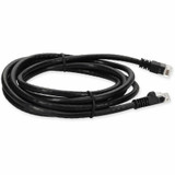 AddOn ADD-7FCAT6-BK-TAA 7ft RJ-45 (Male) to RJ-45 (Male) Straight Black Cat6 UTP Copper PVC TAA Compliant Patch Cable