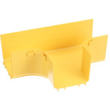Panduit FRT4X4LYL FiberRunner Horizontal Tee - 90&deg - 4x4 - Yellow