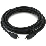 Monoprice 43 IEEE-1394 FireWire iLink DV Cable 4P-4P M/M - 10ft (BLACK)