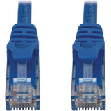 Tripp Lite N261-003-BL Cat6a 10G Snagless Molded UTP Ethernet Cable (RJ45 M/M), PoE, Blue, 3 ft. (0.9 m)