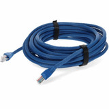 AddOn ADD-17FCAT6A-BE 17ft RJ-45 (Male) to RJ-45 (Male) Blue Cat6A Straight UTP PVC Copper Patch Cable