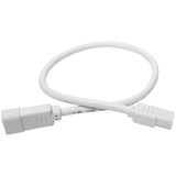 Tripp Lite Heavy-Duty PDU Power Cord C13 to C14 15A 250V 14 AWG 2 ft. (0.61 m) White