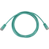 Tripp Lite N261-S6N-AQ Cat6a 10G Snagless Molded Slim UTP Ethernet Cable (RJ45 M/M), PoE, Aqua, 6 in. (15 cm)
