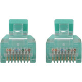 Tripp Lite N261-S6N-AQ Cat6a 10G Snagless Molded Slim UTP Ethernet Cable (RJ45 M/M), PoE, Aqua, 6 in. (15 cm)