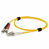 AddOn ADD-ST-LC-1M6MMFP-YW 1m LC (Male) to ST (Male) Yellow OM1 Duplex Plenum-Rated Fiber Patch Cable