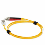 AddOn ADD-ST-LC-1M6MMFP-YW 1m LC (Male) to ST (Male) Yellow OM1 Duplex Plenum-Rated Fiber Patch Cable