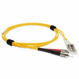 AddOn ADD-ST-LC-1M6MMFP-YW 1m LC (Male) to ST (Male) Yellow OM1 Duplex Plenum-Rated Fiber Patch Cable