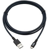 Tripp Lite U050-006-GY-MAX Heavy-Duty USB 2.0 USB-A to Micro-B Cable M/M UHMWPE and Aramid Fibers Gray 6 ft. (1.83 m)