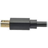 Tripp Lite P583-006-BK Mini DisplayPort to DisplayPort Adapter Cable 4K 60 Hz (M/M) DP Latching Connector Black 6 ft. (1.8 m)