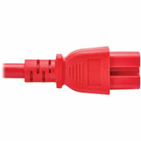 Tripp Lite series Power Cord C14 to C15 - Heavy-Duty, 15A, 250V, 14 AWG, 10 ft. (3.1 m), Red