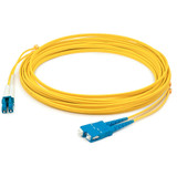 AddOn ADD-SC-LC-2M9SMFP 2m LC (Male) to SC (Male) Straight Yellow OS2 Duplex Plenum Fiber Patch Cable