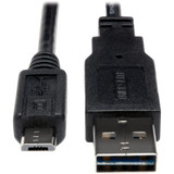 Tripp Lite UR050-010 Universal Reversible USB 2.0 Cable (Reversible A-M to 5Pin Micro B-M) 10 ft. (3.05 m)