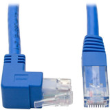 Tripp Lite N204-001-BL-UP Up-Angle Cat6 Gigabit Molded UTP Ethernet Cable (RJ45 Right-Angle Up M to RJ45 M) Blue 1 ft. (0.31 m)