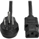 Tripp Lite Computer Power Cord Right-Angle NEMA 5-15P to C13 Heavy-Duty 15A 125V 14 AWG 3 ft. (0.91 m) Black