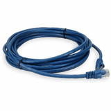 AddOn ADD-35FCAT5E-BE 35ft RJ-45 (Male) to RJ-45 (Male) Straight Blue Cat5e UTP PVC Copper Patch Cable