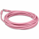 AddOn ADD-15FCAT6-PK 15ft RJ-45 (Male) to RJ-45 (Male) Straight Pink Cat6 UTP PVC Copper Patch Cable
