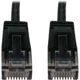 Tripp Lite N261-S07-BK Cat6a 10G Snagless Molded Slim UTP Ethernet Cable (RJ45 M/M), PoE, Black, 7 ft. (2.1 m)