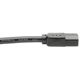 Tripp Lite Heavy-Duty PDU Power Cord C13 to C14 15A 250V 14 AWG 3 ft. (0.91 m) Black