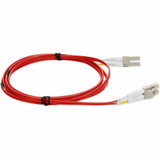 AddOn ADD-LC-LC-5M6MMF-RD 5m LC (Male) to LC (Male) Red OM1 Duplex Fiber OFNR (Riser-Rated) Patch Cable