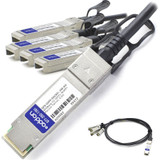 AddOn QFX-QSFP-DACBO-5M-AO Networks QFX-QSFP-DACBO-5M Compatible TAA Compliant 40GBase-CU QSFP+ to 4xSFP+ Direct Attach Cable (Passive Twinax, 5m)