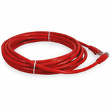 AddOn ADD-25FCAT6-RD 25ft RJ-45 (Male) to RJ-45 (Male) Straight Red Cat6 UTP PVC Copper Patch Cable