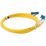 AddOn ADD-LC-LC-6M9SMFP 6m LC (Male) to LC (Male) Yellow OS2 Duplex Fiber Plenum-Rated Patch Cable