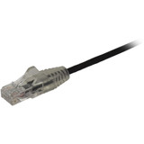 StarTech N6PAT6INBKS 6in CAT6 Cable - Slim CAT6 Patch Cord - Black Snagless RJ45 Connectors - Gigabit Ethernet Cable - 28 AWG - LSZH (N6PAT6INBKS)