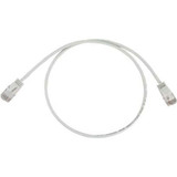 Tripp Lite N261-S20-WH Cat6a 10G Snagless Molded Slim UTP Ethernet Cable (RJ45 M/M), PoE, White, 20 ft. (6.1 m)