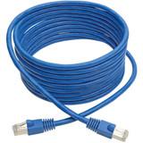 Tripp Lite N262-015-BL Cat6a 10G Snagless Shielded STP Ethernet Cable (RJ45 M/M) PoE Blue 15 ft. (4.57 m)
