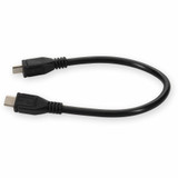 AddOn USBOTG 5in Micro-USB 2.0 (B) Male to USB 2.0 (A) Female Black Cable