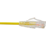 UNC CS6-20F-YLW Clearfit Slim Cat6 Patch Cable, Snagless, Yellow, 20ft