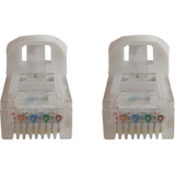 Tripp Lite N261-002-WH Cat6a 10G Snagless Molded UTP Ethernet Cable (RJ45 M/M), PoE, White, 2 ft. (0.6 m)