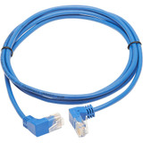 Tripp Lite N204-S05-BL-UD Up/Down-Angle Cat6 Gigabit Molded Slim UTP Ethernet Cable (RJ45 Up-Angle M to RJ45 Down-Angle M) Blue 5 ft. (1.52 m)