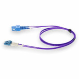 AddOn ADD-SC-LC-7M9SMF-PE 7m LC (Male) to SC (Male) Purple OS2 Duplex Fiber OFNR (Riser-Rated) Patch Cable