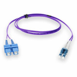 AddOn ADD-SC-LC-7M9SMF-PE 7m LC (Male) to SC (Male) Purple OS2 Duplex Fiber OFNR (Riser-Rated) Patch Cable