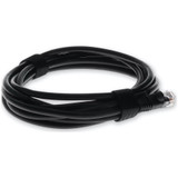 AddOn ADD-2FCAT5E-BK 2ft RJ-45 (Male) to RJ-45 (Male) Straight Black Cat5e UTP PVC Copper Patch Cable