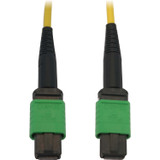 Tripp Lite N390B-03M-12-AP 40/100G Singlemode 9/125 OS2 Fiber Optic Cable (12F MTP/MPO-APC F/F) LSZH Yellow 3 m (9.8 ft.)