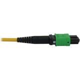 Tripp Lite N390B-03M-12-AP 40/100G Singlemode 9/125 OS2 Fiber Optic Cable (12F MTP/MPO-APC F/F) LSZH Yellow 3 m (9.8 ft.)